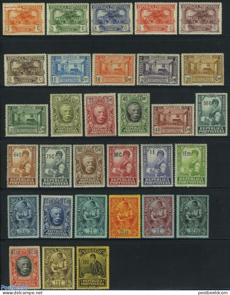 Portugal 1925 Castelo Branco 31v, Unused (hinged) - Unused Stamps