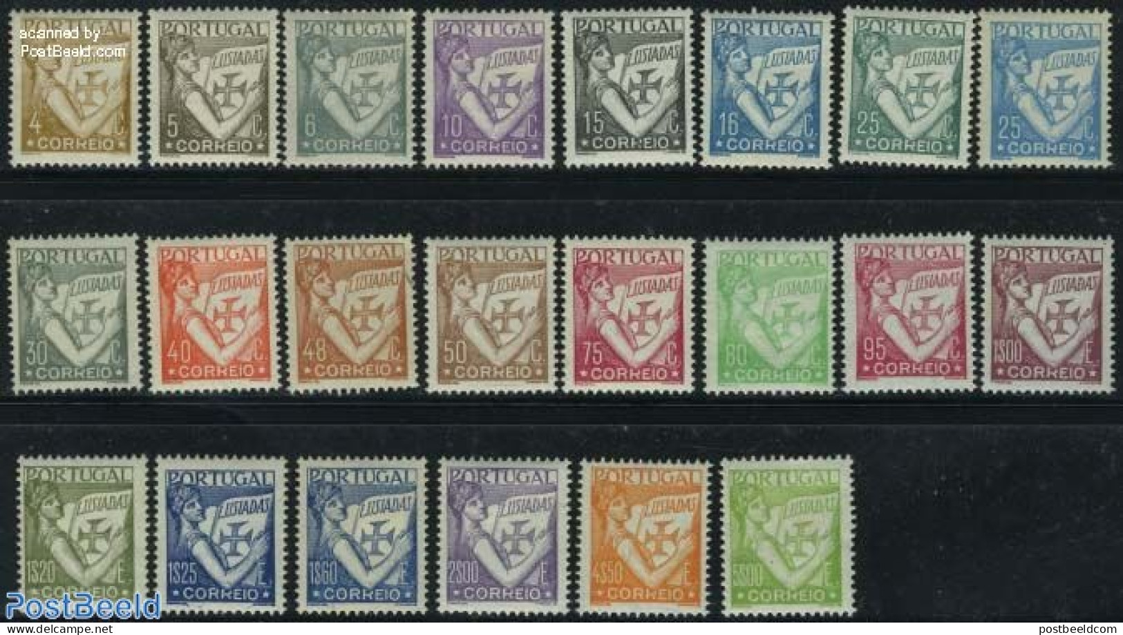 Portugal 1931 Definitives 22v, Unused (hinged) - Unused Stamps