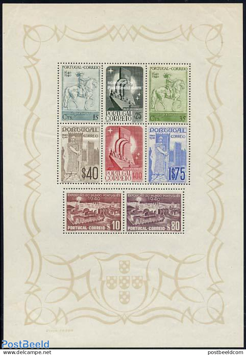Portugal 1940 800th Anniversary Of First Independence S/s, Mint NH - Unused Stamps