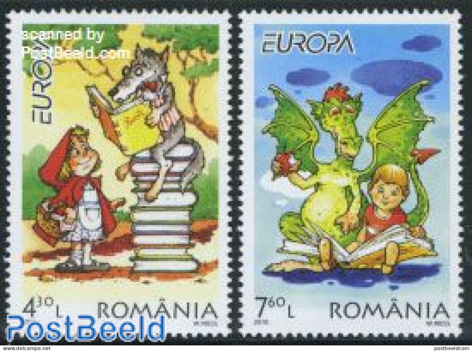 Romania 2010 Europa, Childrens Books 2v, Mint NH, History - Europa (cept) - Art - Children's Books Illustrations - Neufs