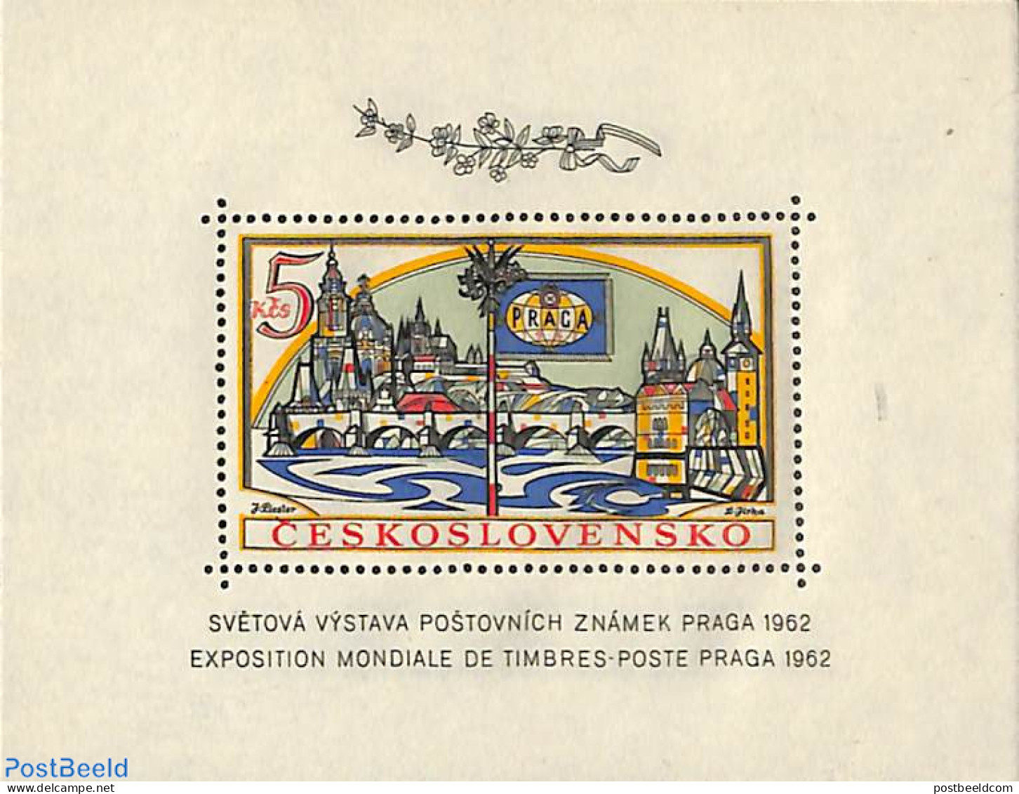 Czechoslovkia 1962 Praha 1962 S/s, Mint NH, Art - Bridges And Tunnels - Other & Unclassified