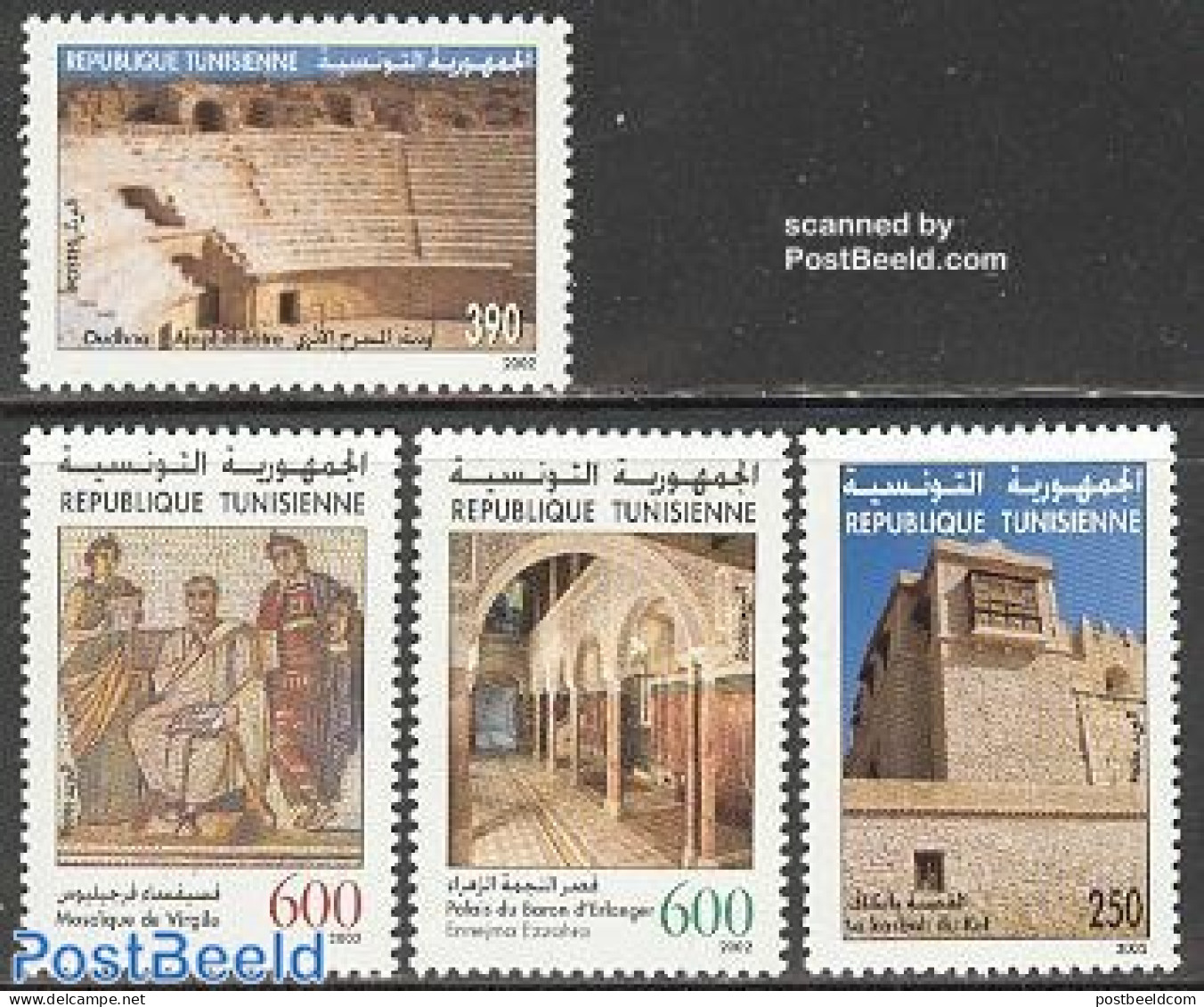 Tunisia 2002 Archaeology 4v, Mint NH, History - Archaeology - Archeologia