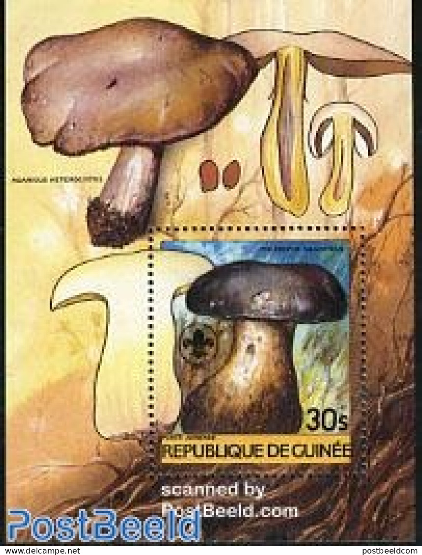 Guinea, Republic 1985 Mushrooms S/s, Mint NH, Nature - Mushrooms - Champignons