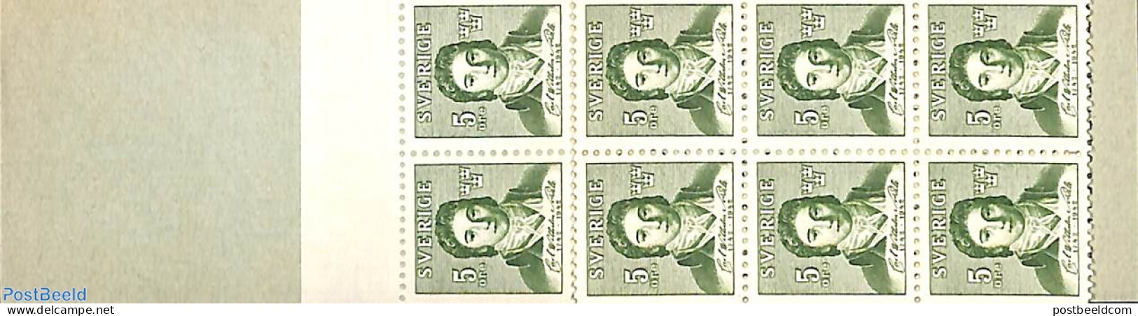 Sweden 1942 C.W. Von Scheele Booklet, Mint NH, Science - Chemistry & Chemists - Stamp Booklets - Ungebraucht
