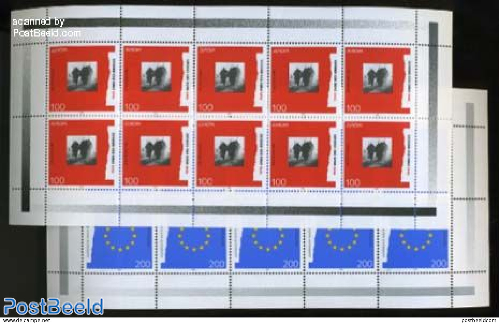 Germany, Federal Republic 1995 Europa 2 M/s, Mint NH, History - Europa (cept) - Militarism - Unused Stamps