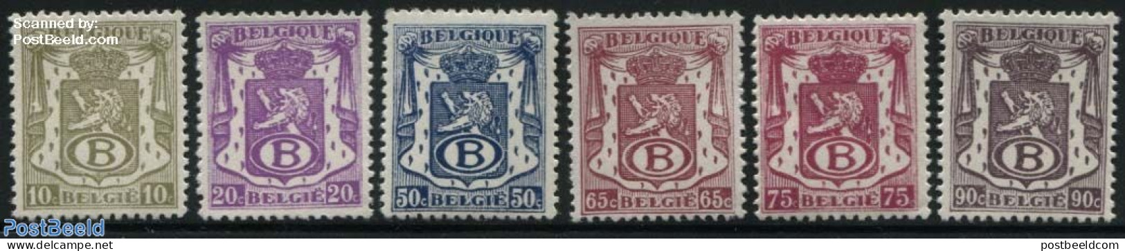 Belgium 1946 On Service 6v, Mint NH - Other & Unclassified