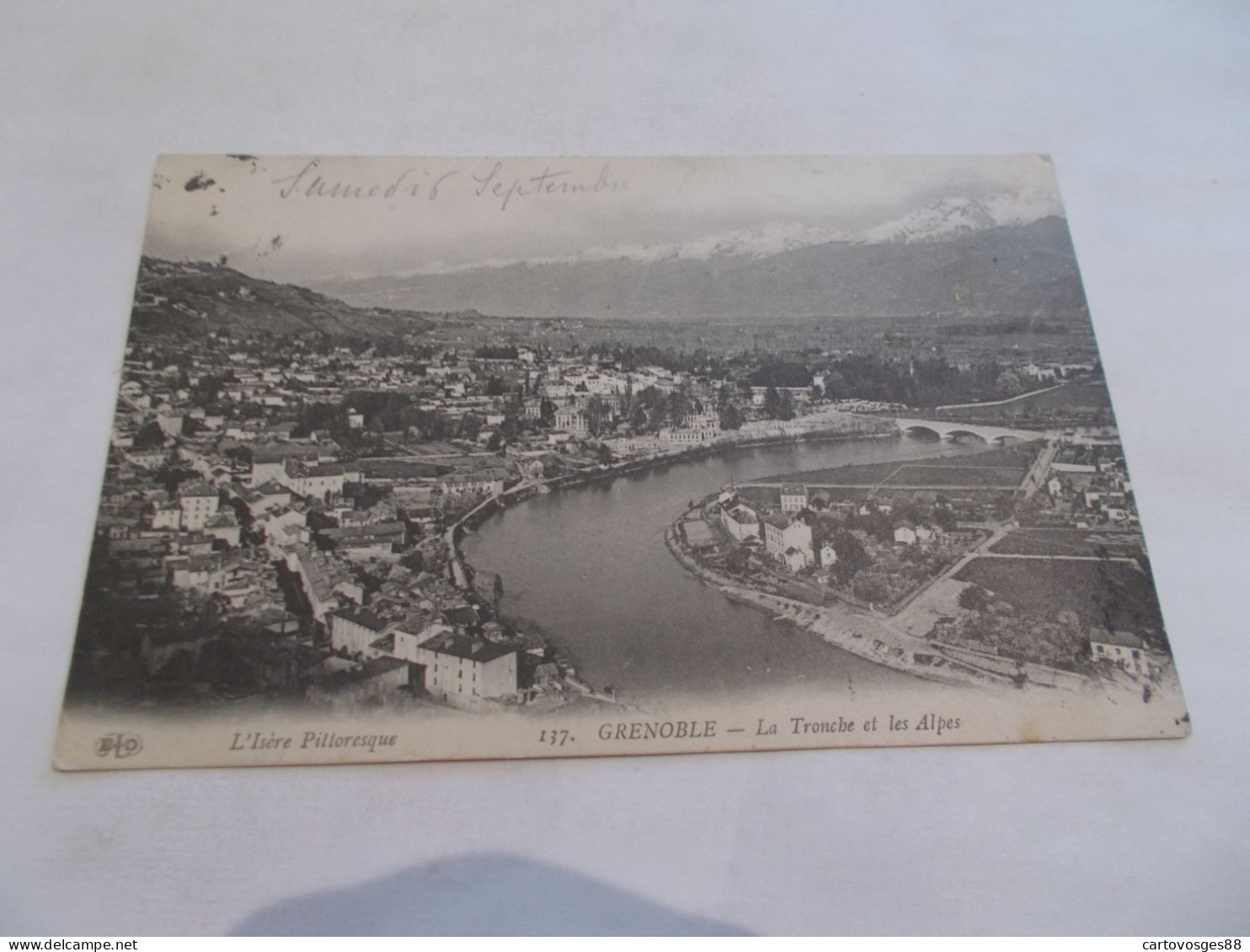 GRENOBLE ( 38 Isere ) LA TRONCHE ET LES ALPES  VUE GENERALE 1913 - Grenoble