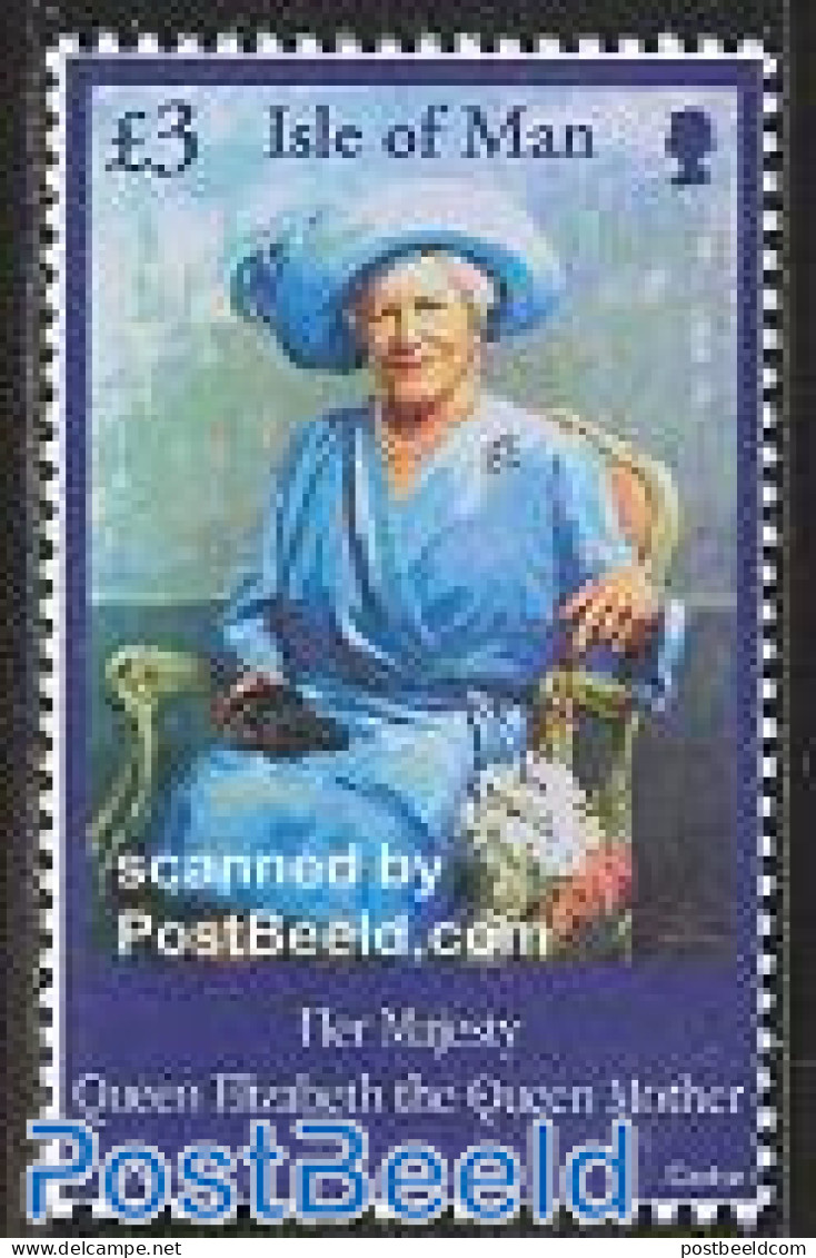 Isle Of Man 2002 Queen Mother 1v, Mint NH, History - Kings & Queens (Royalty) - Royalties, Royals