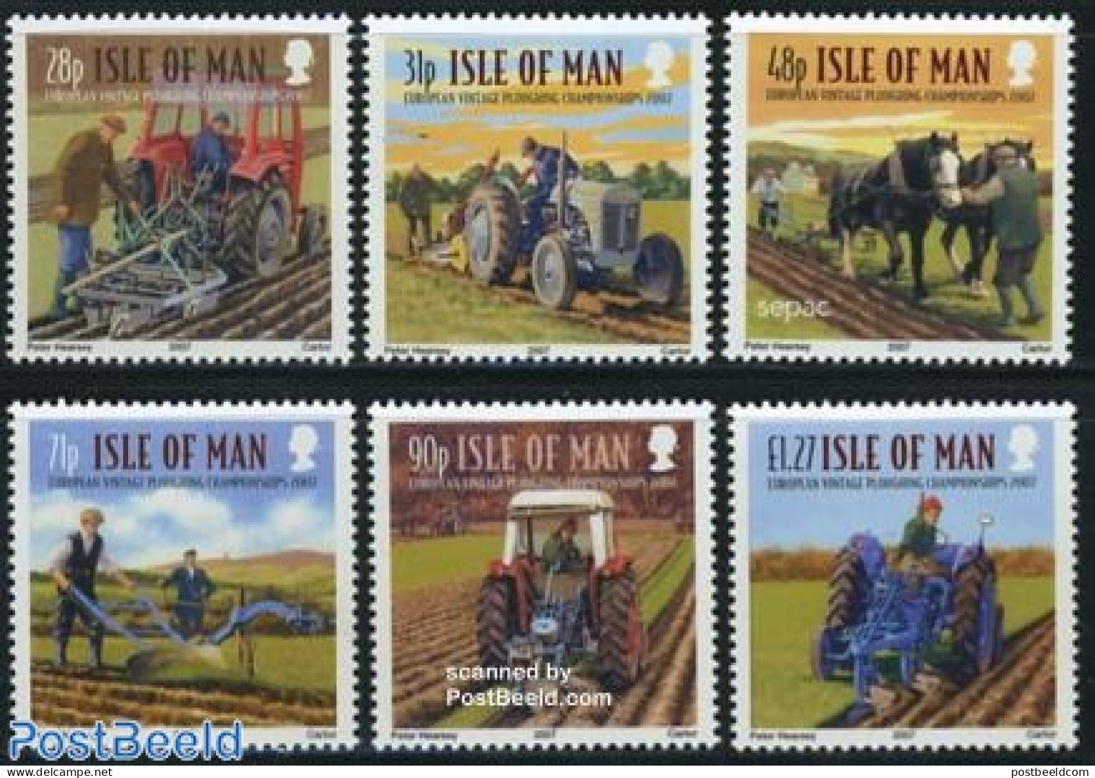 Isle Of Man 2007 Agriculture 6v (1v SEPAC), Mint NH, History - Nature - Various - Europa Hang-on Issues - Sepac - Hors.. - Europäischer Gedanke