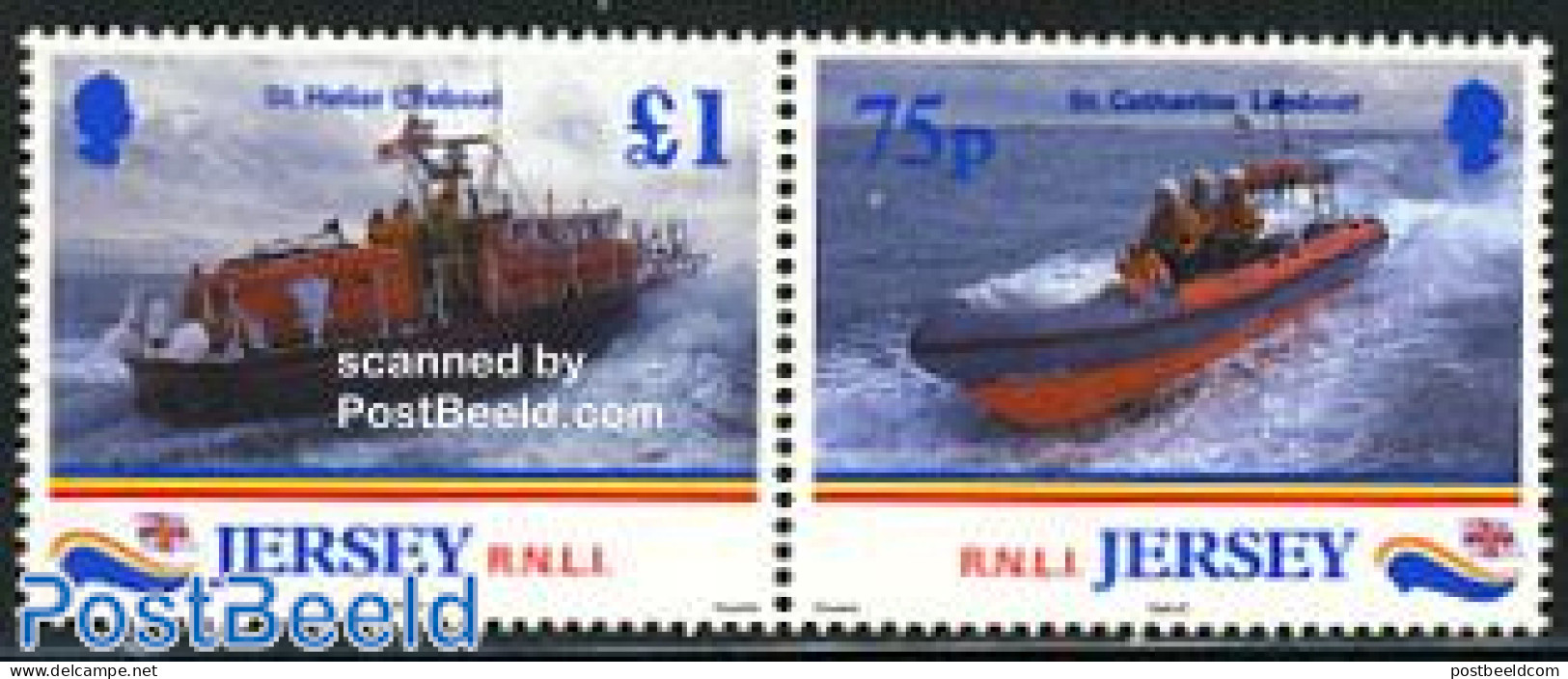 Jersey 1999 R.N.L.I. 2v [:], Mint NH, Transport - Ships And Boats - Boten