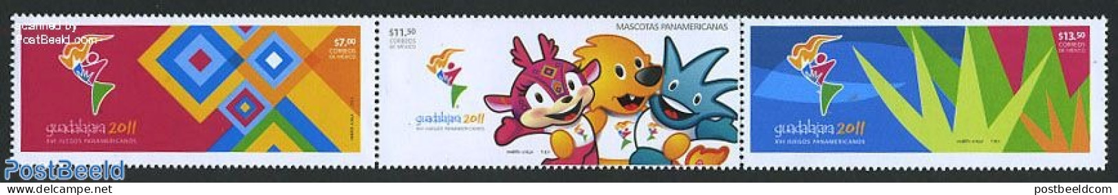 Mexico 2011 Pan American Games 3v [::], Mint NH, Sport - Sport (other And Mixed) - Mexico