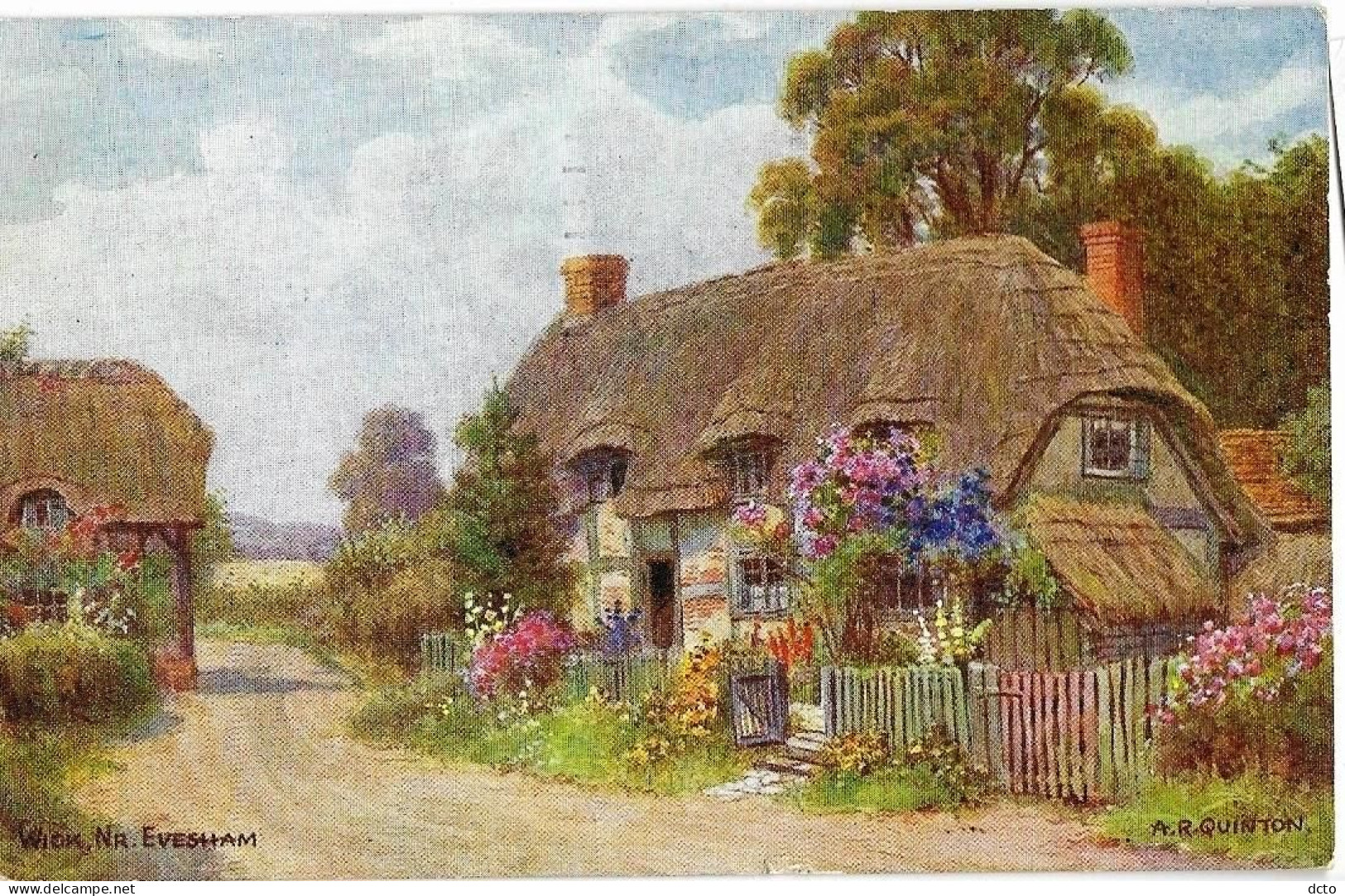 EVESHAM Wick, Nr, Tableau Signé A.R. Quinton, Ed. J. Salmon, Envoi 1959 - Evesham