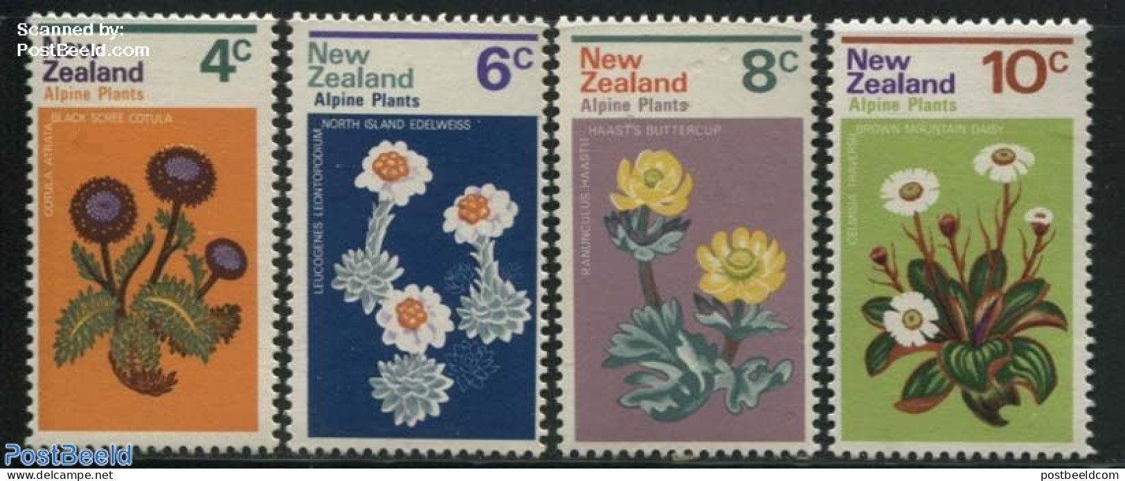 New Zealand 1972 Flowers 4v, Mint NH, Nature - Flowers & Plants - Unused Stamps