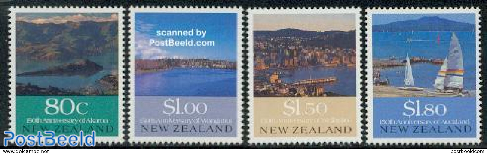 New Zealand 1990 Country Views 4v, Mint NH, Sport - Transport - Sailing - Ships And Boats - Neufs