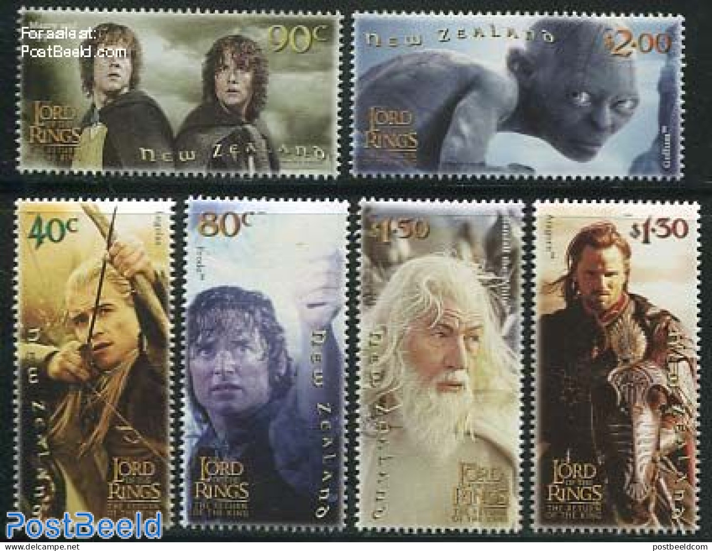 New Zealand 2003 Tolkien, Return Of The King 6v, Mint NH, Sport - Shooting Sports - Art - Authors - Science Fiction - Ungebraucht