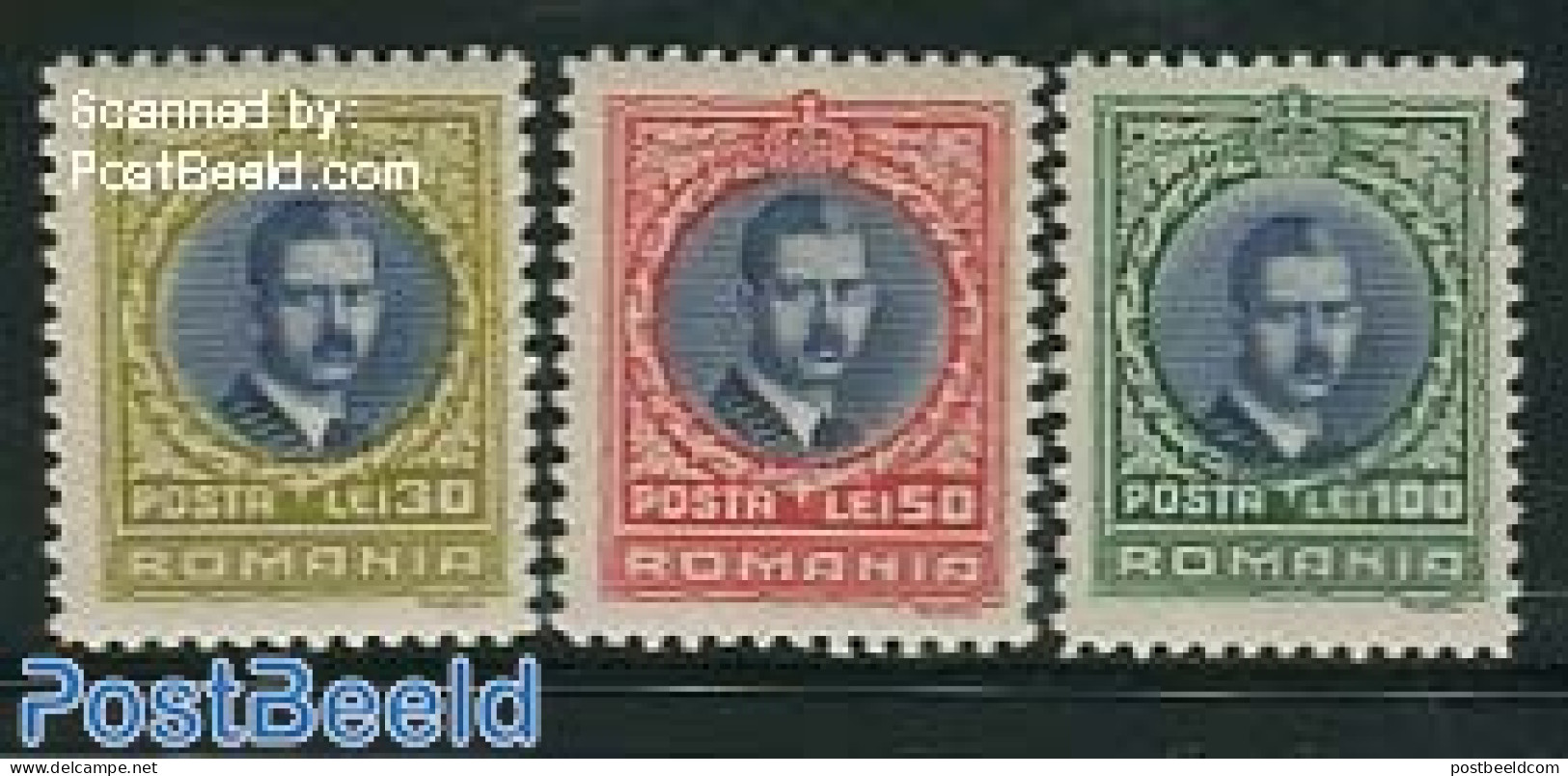 Romania 1931 Definitives 3v, Mint NH - Unused Stamps