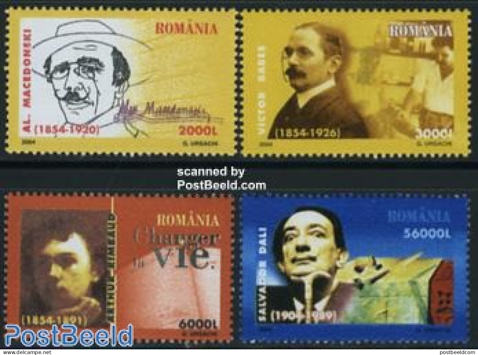 Romania 2004 Famous Persons 4v, Mint NH, Art - Authors - Salvador Dali - Ungebraucht