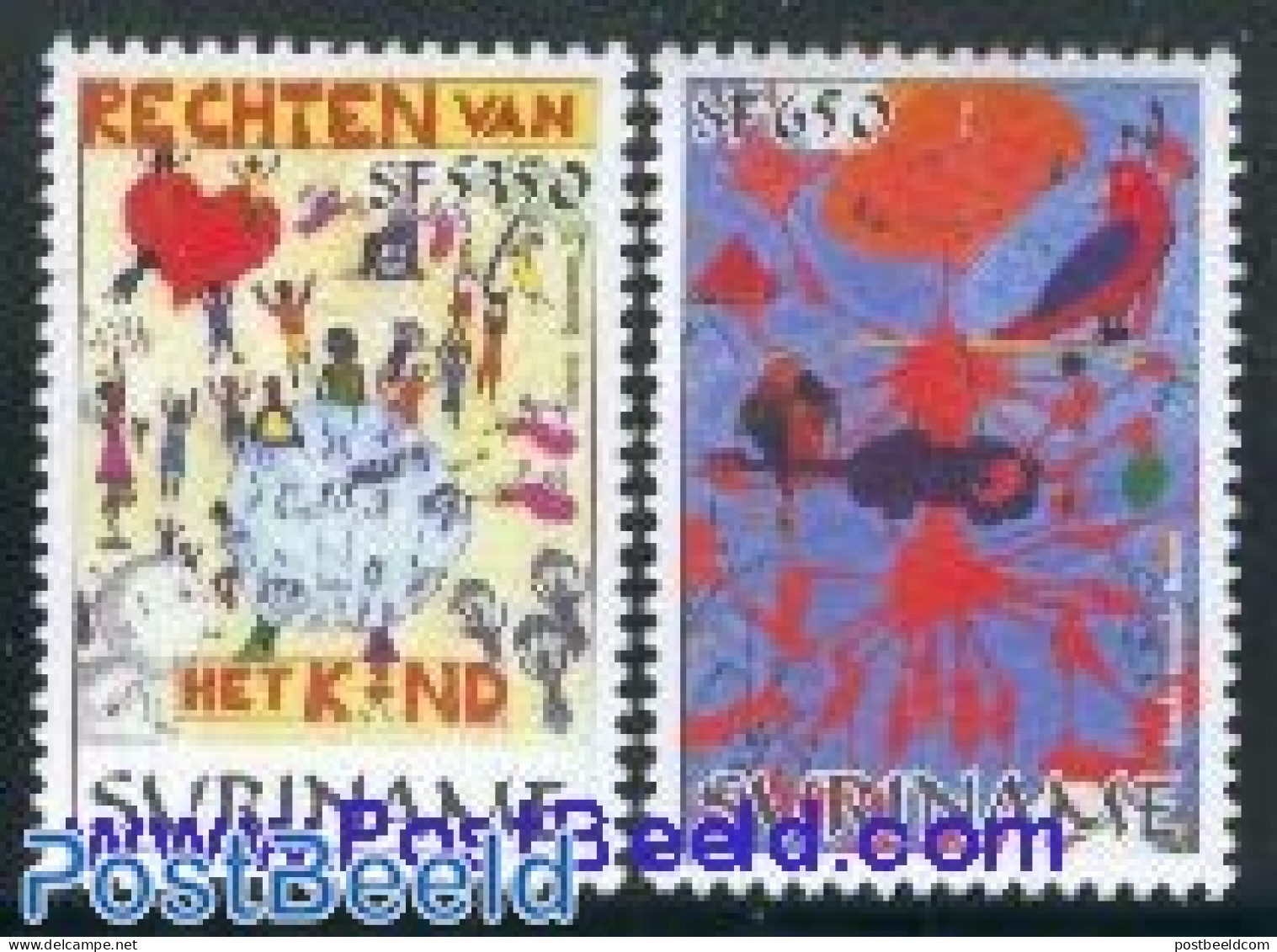 Suriname, Republic 2001 Youth Philately 2v, Mint NH, Philately - Art - Children Drawings - Suriname