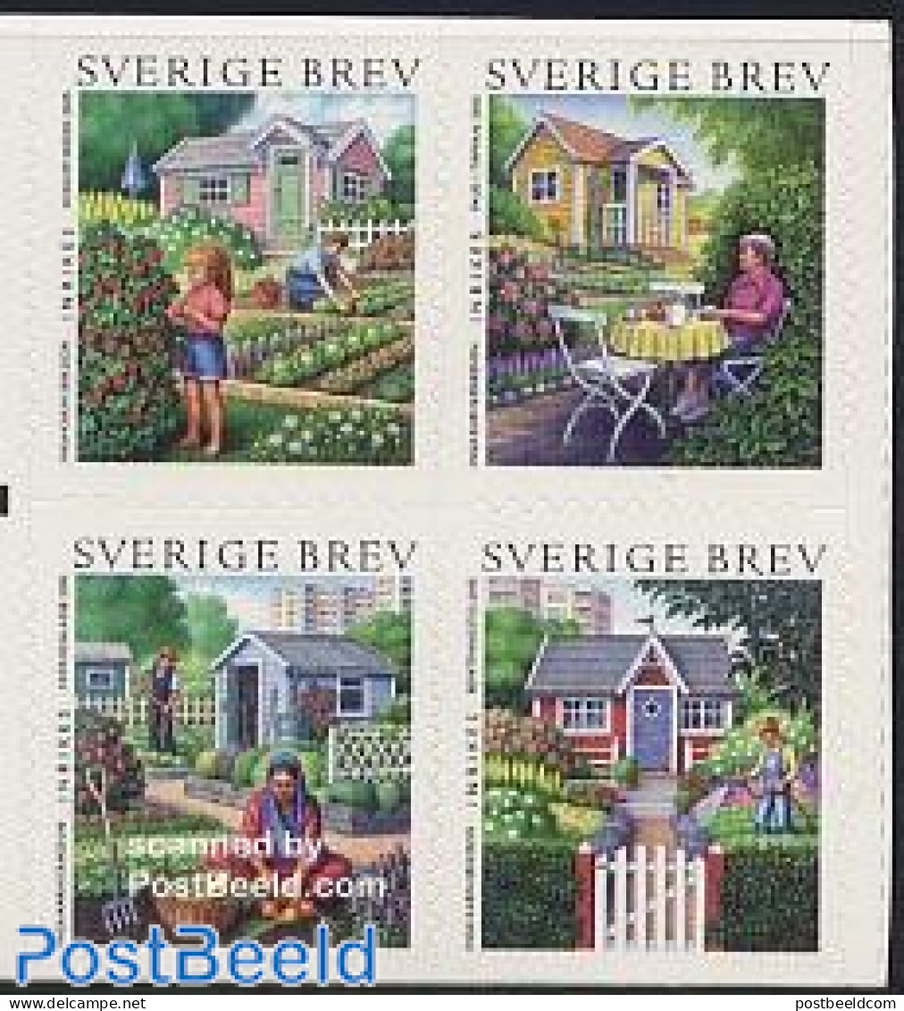 Sweden 2005 Summer, Garden 4v S-a, Mint NH, Nature - Gardens - Neufs