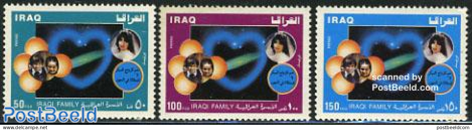 Iraq 1989 Family Life 3v, Mint NH - Iraq