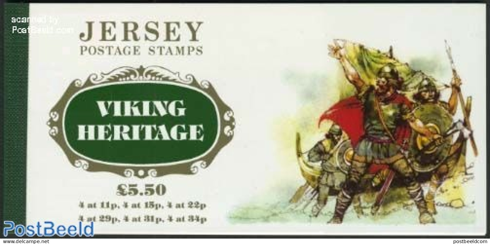 Jersey 1987 Viking Heritage Booklet, Mint NH, History - Nature - Transport - History - Horses - Stamp Booklets - Ships.. - Non Classés