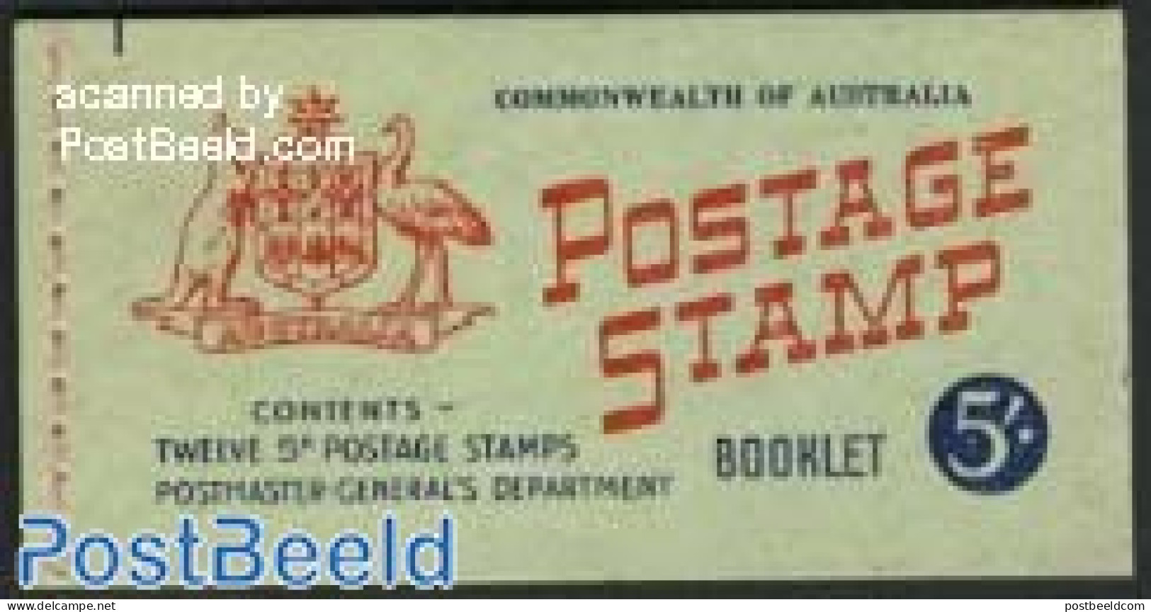 Australia 1959 Definitives Booklet, 5., Mint NH, Stamp Booklets - Unused Stamps