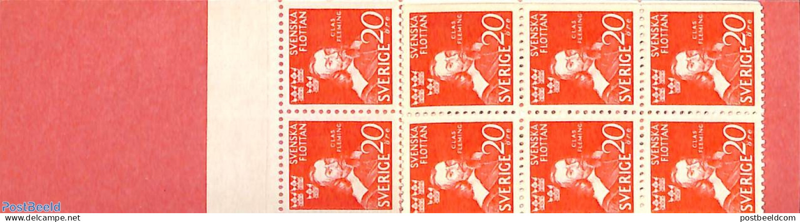 Sweden 1944 Claes Fleming Booklet, Mint NH, Stamp Booklets - Unused Stamps