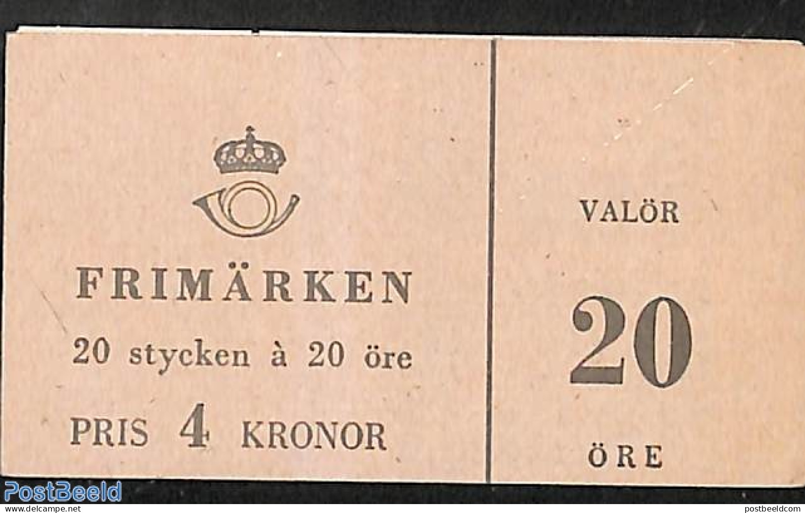 Sweden 1957 Definitives 20o Booklet, Mint NH - Unused Stamps