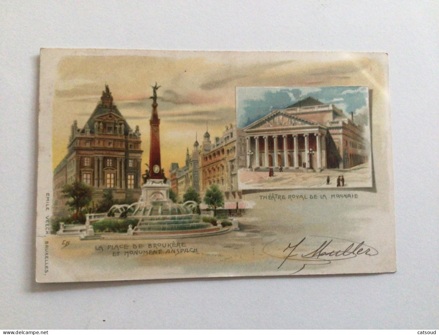Carte Postale Ancienne (1902)  Bruxelles Multi-vues - Mehransichten, Panoramakarten