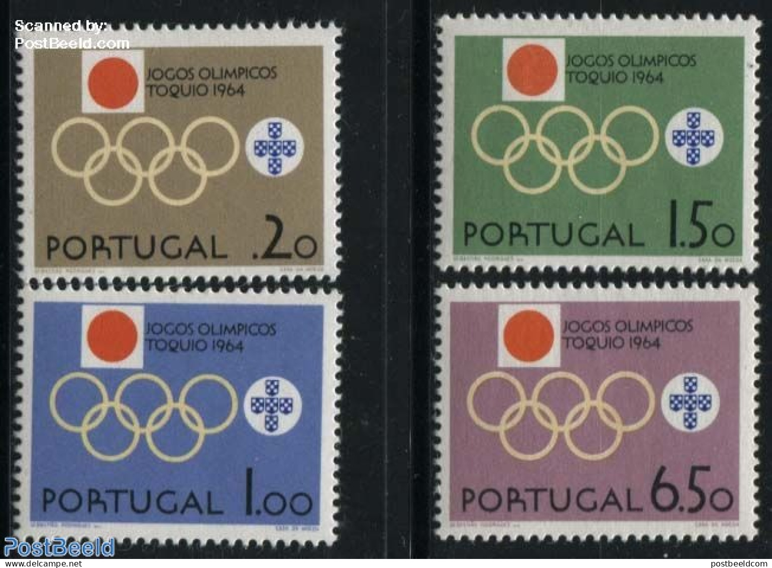 Portugal 1964 Olympic Games Tokyo 4v, Mint NH, Sport - Olympic Games - Neufs