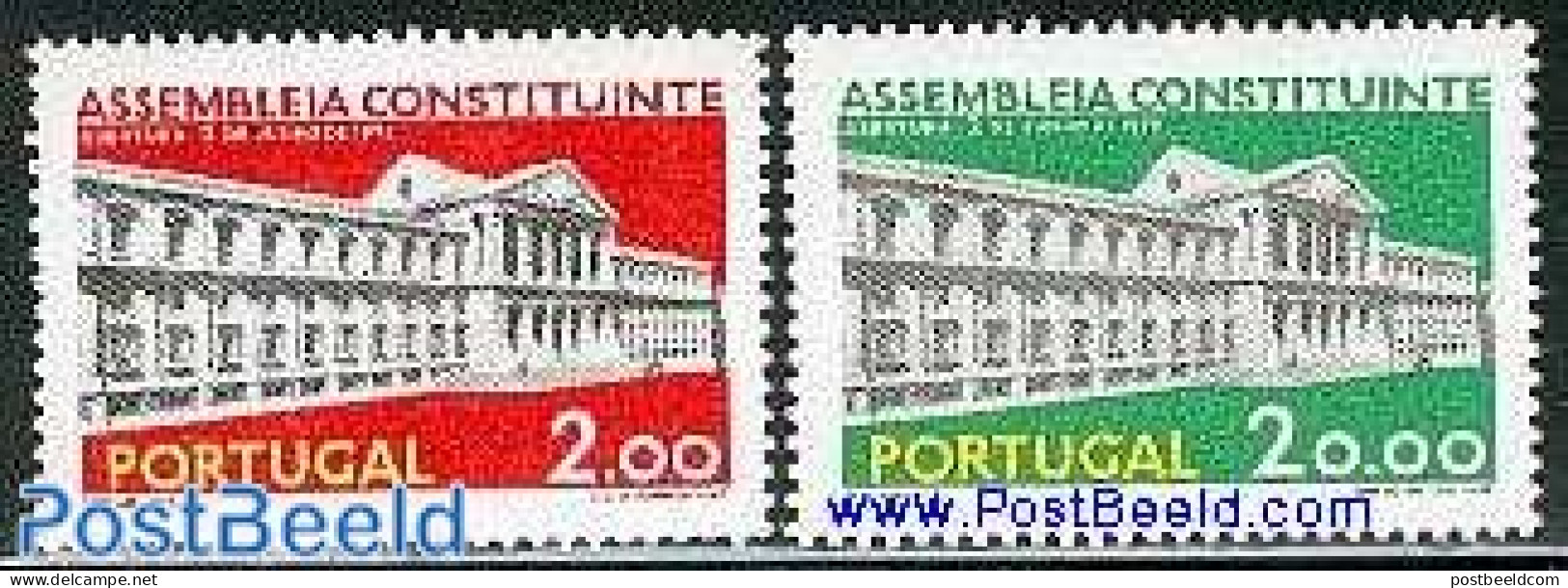 Portugal 1975 Assembly Court 2v, Mint NH, Various - Justice - Ungebraucht