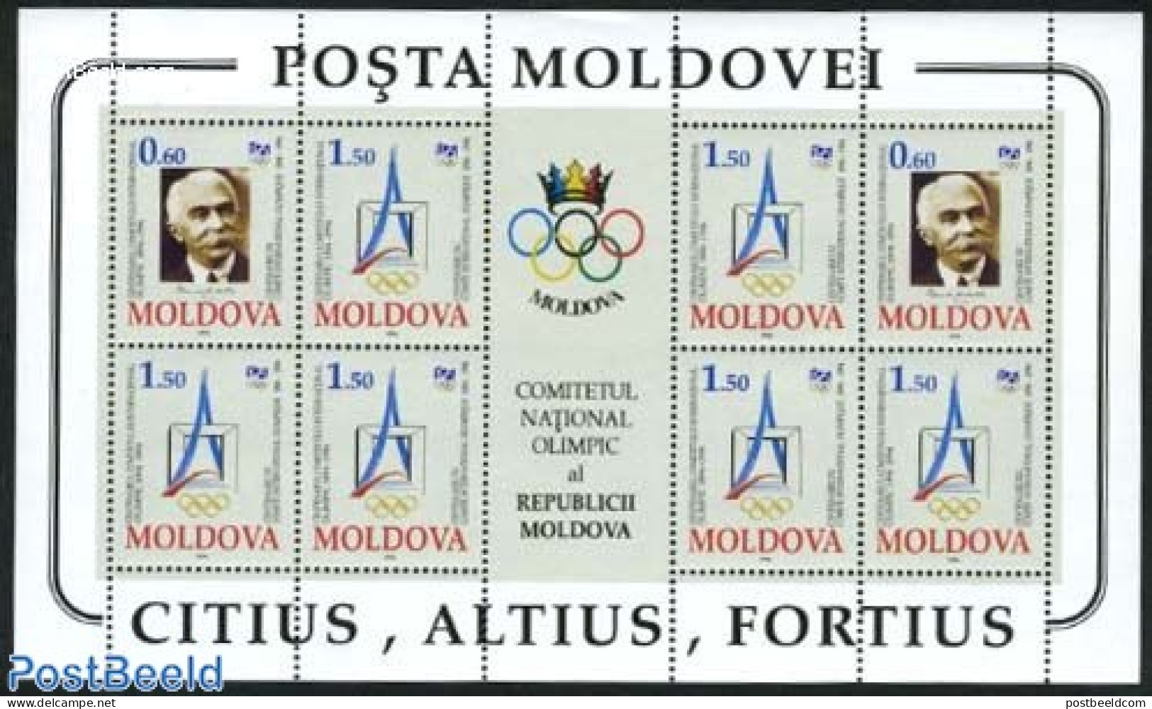 Moldova 1994 I.O.C. M/s, Mint NH, Sport - Olympic Games - Other & Unclassified