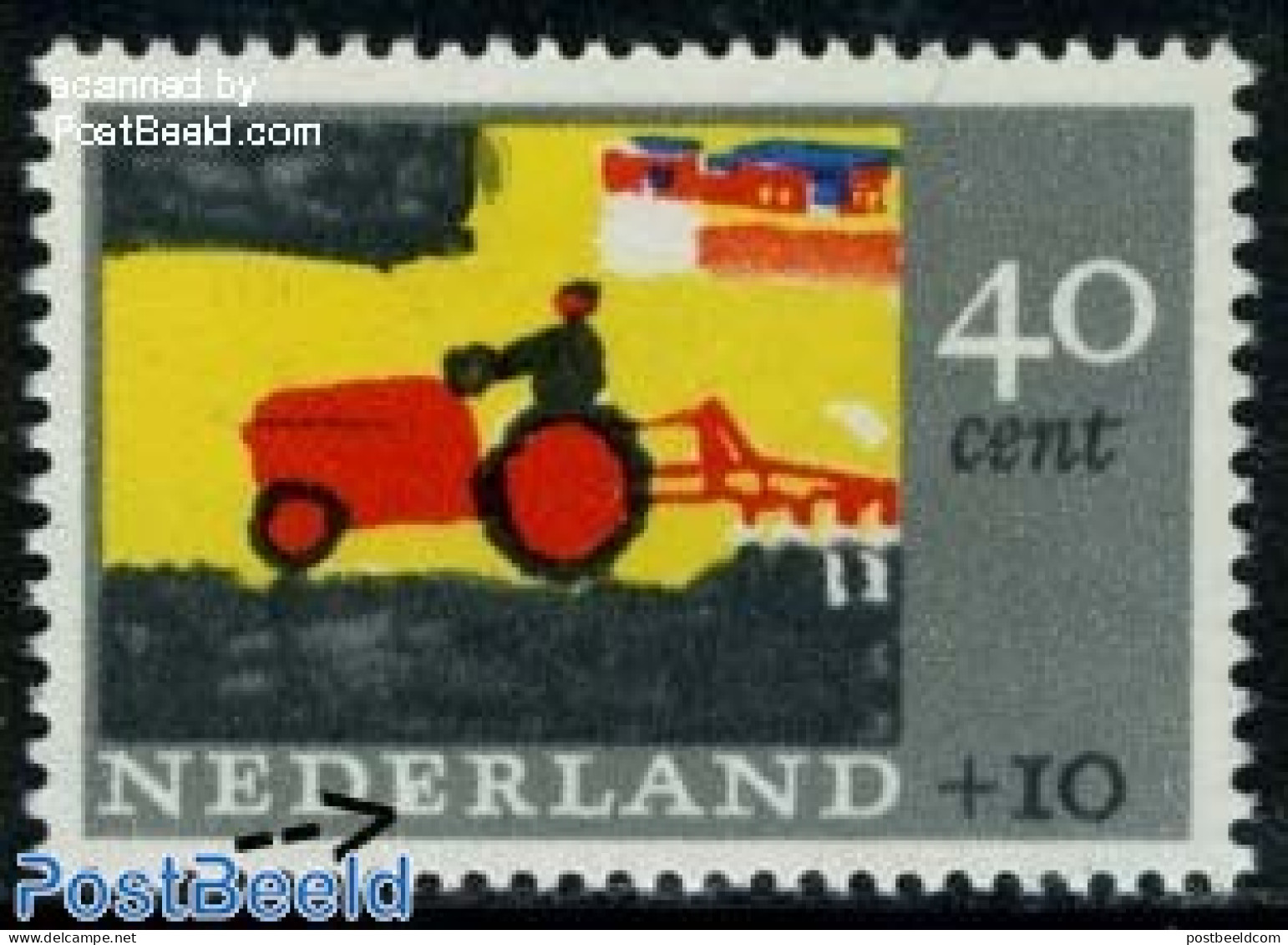 Netherlands 1965 Plate Flaw, 40+10c, Spot In 2nd E Of NEDERLAND, Mint NH, Various - Agriculture - Errors, Misprints, P.. - Unused Stamps
