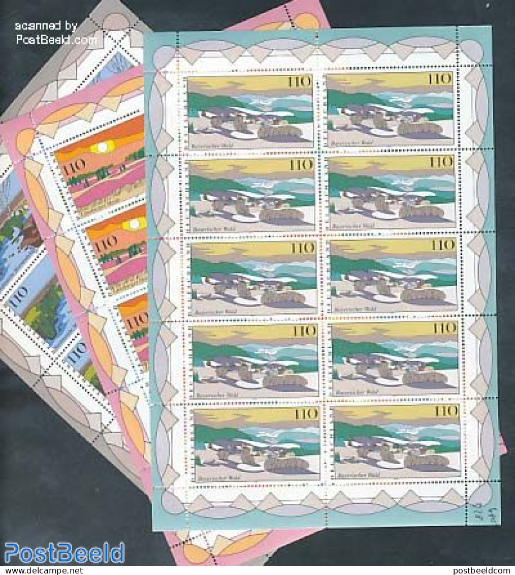 Germany, Federal Republic 1997 Country Views 3 M/s, Mint NH - Neufs