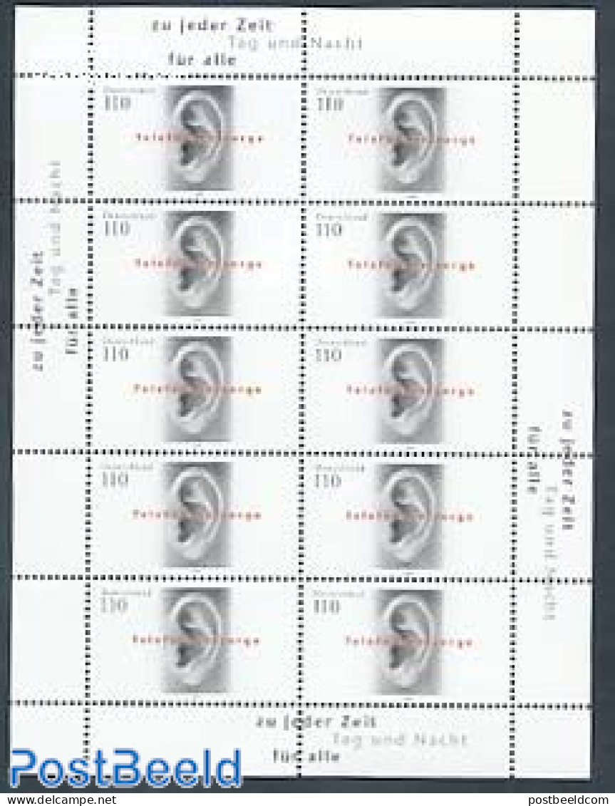 Germany, Federal Republic 1998 Telephone Aid M/s, Mint NH - Unused Stamps