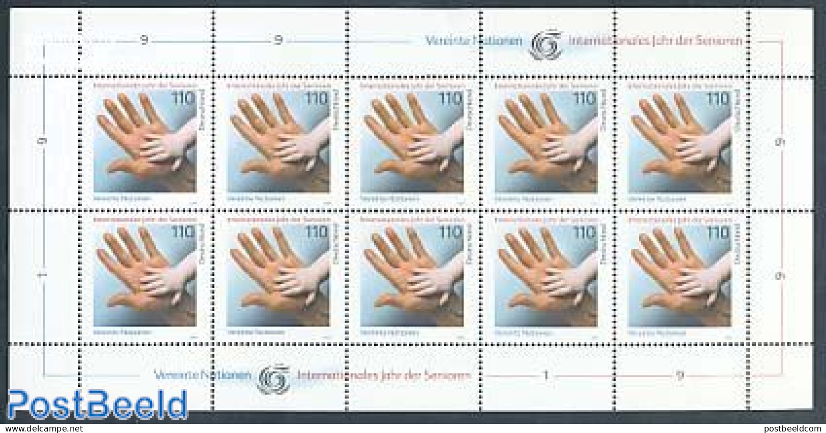 Germany, Federal Republic 1999 Int> Year Of Seniors M/s, Mint NH - Unused Stamps