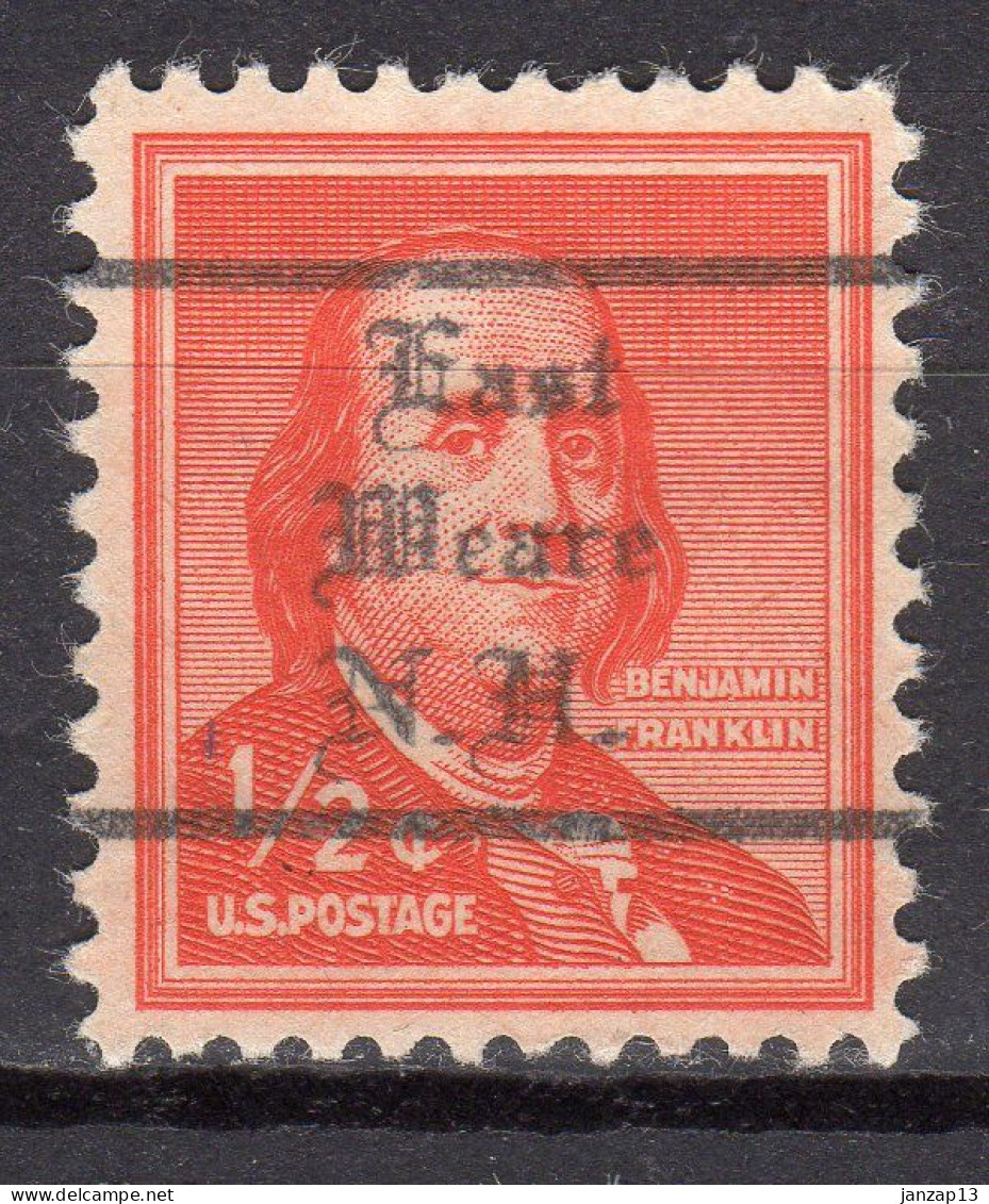 MM-729; USA Precancel/Vorausentwertung/Preo; EAST WEARE (NH), Type 704 - Préoblitérés