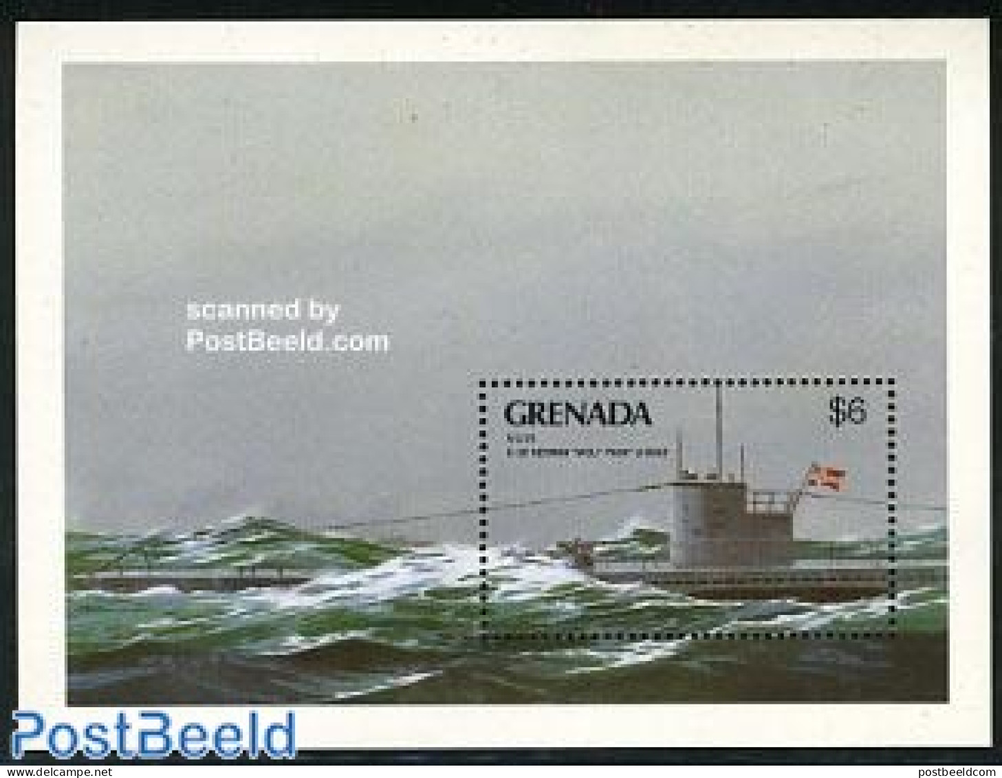 Grenada 1990 World War II S/s, Mint NH, History - Transport - World War II - Ships And Boats - Guerre Mondiale (Seconde)