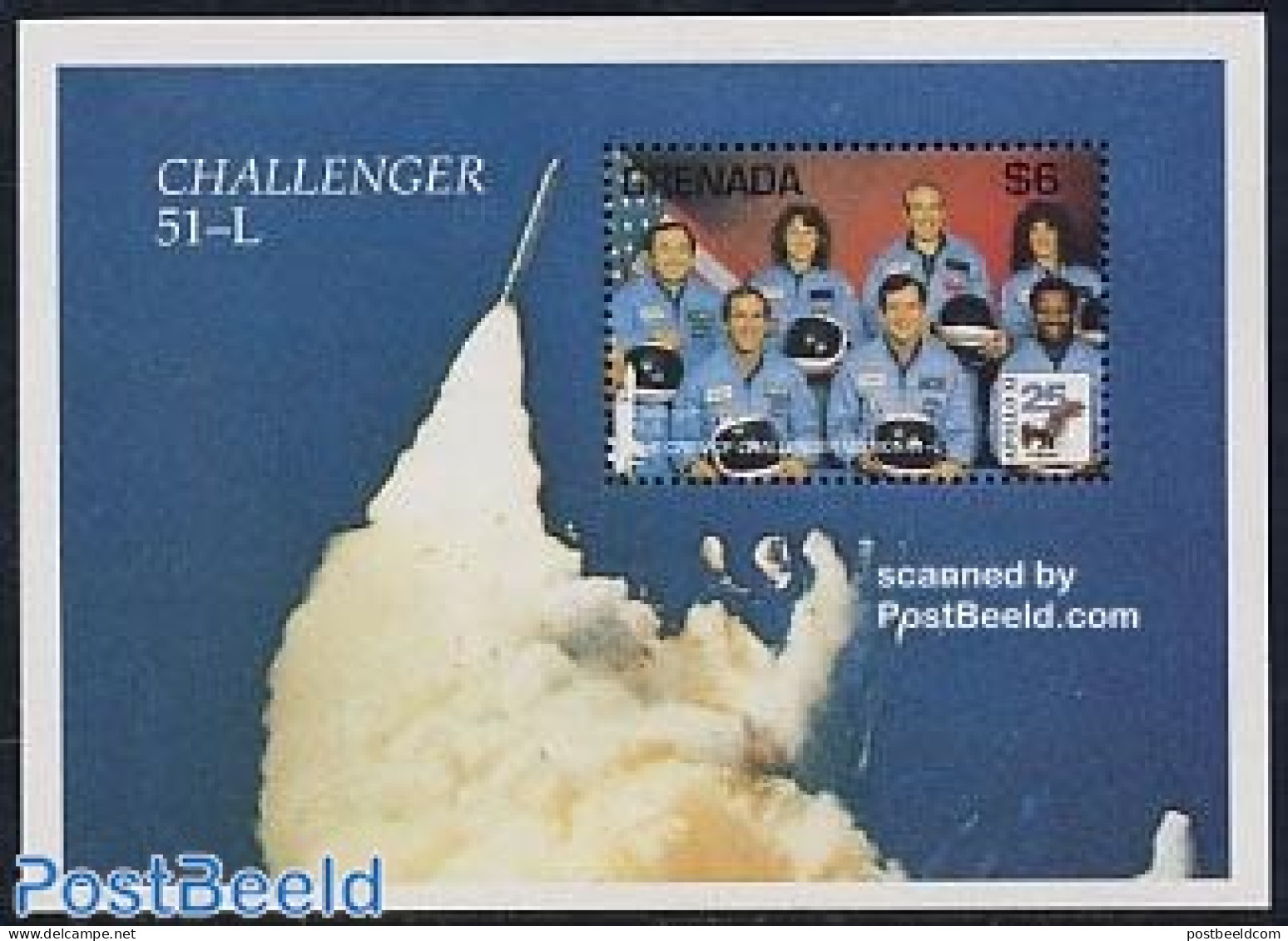 Grenada 1994 Challenger Accident S/s, Mint NH, History - Transport - Space Exploration - Disasters - Other & Unclassified