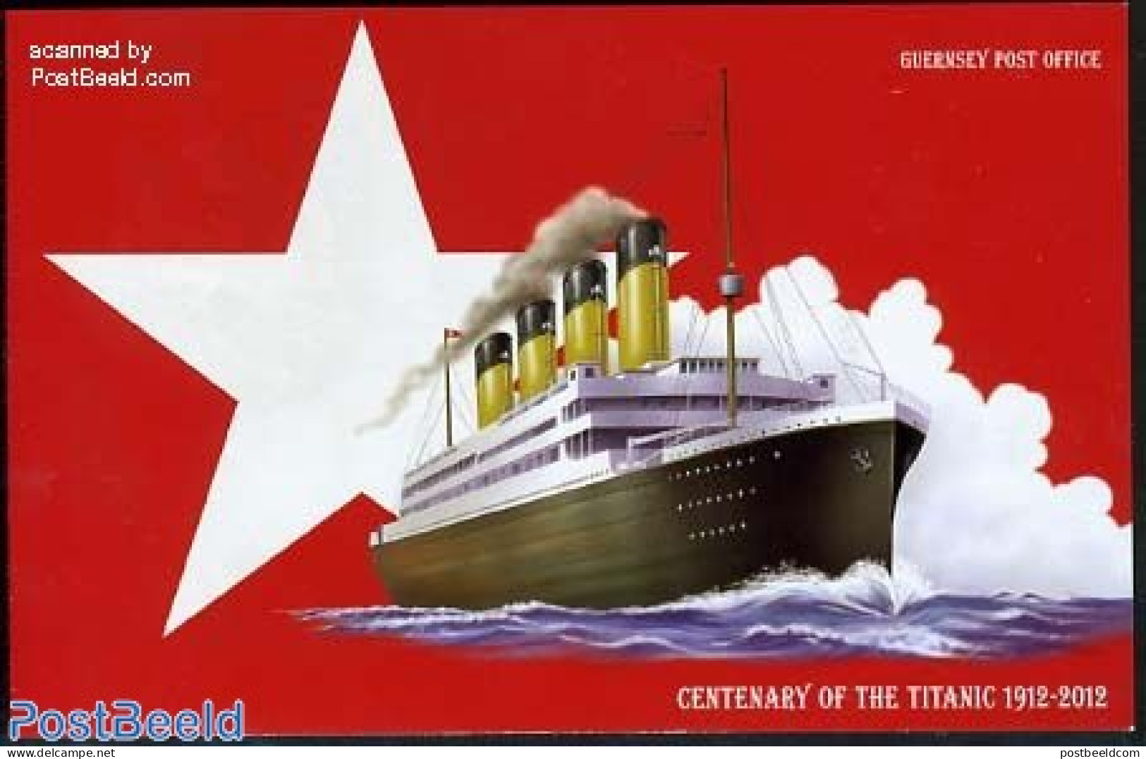 Alderney 2012 Titanic Prestige Booklet, Mint NH, Performance Art - Transport - Music - Stamp Booklets - Ships And Boat.. - Musique
