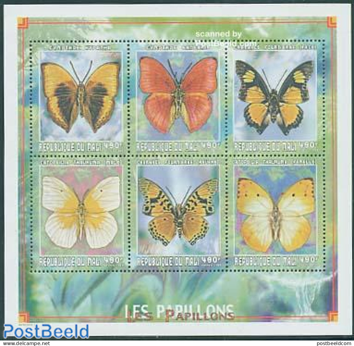 Mali 1999 Butterflies 6v M/s, Mint NH, Nature - Butterflies - Mali (1959-...)