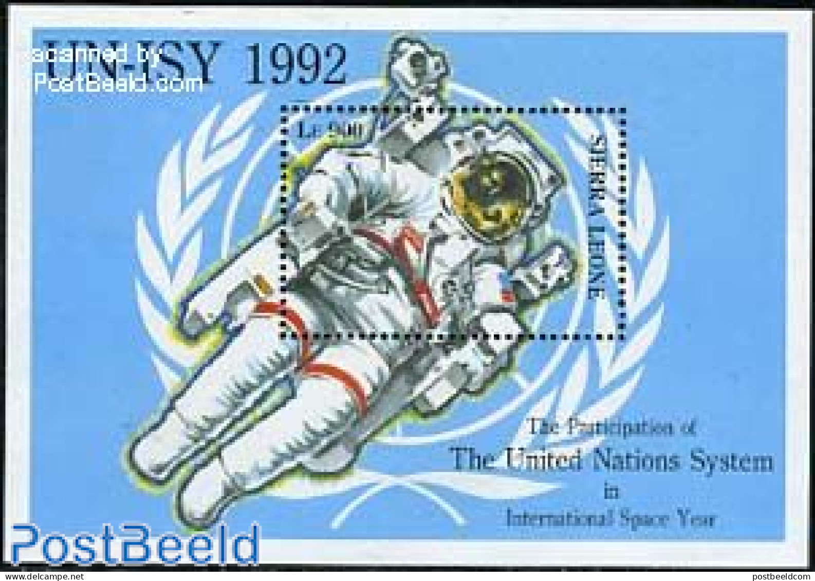 Sierra Leone 1993 Int. Space Year S/s, Mint NH, Transport - Space Exploration - Other & Unclassified