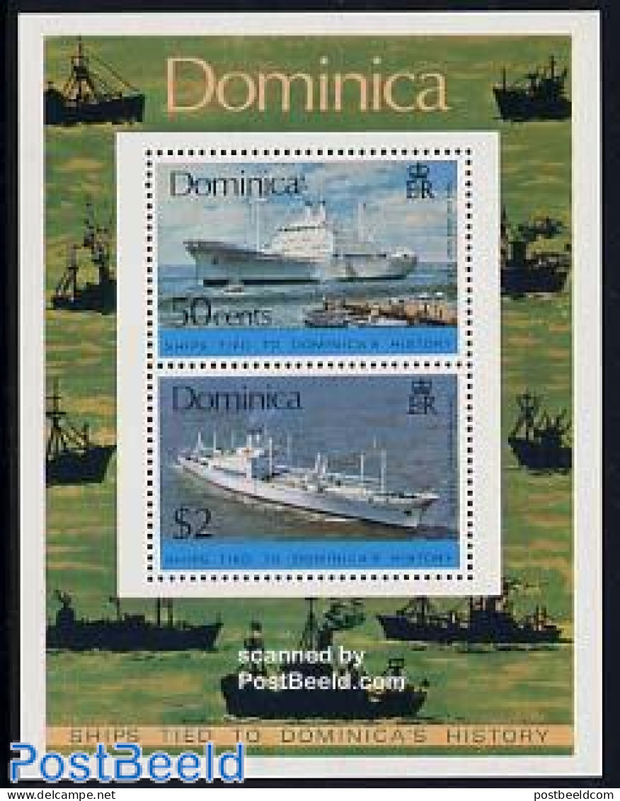 Dominica 1975 Ships S/s, Mint NH, Transport - Ships And Boats - Schiffe