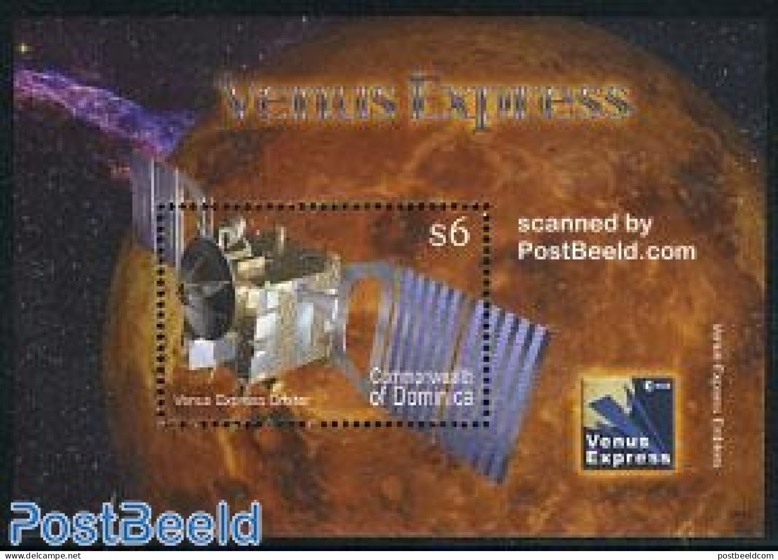 Dominica 2006 Giotto Comet Probe S/s, Mint NH, Transport - Space Exploration - Dominicaine (République)