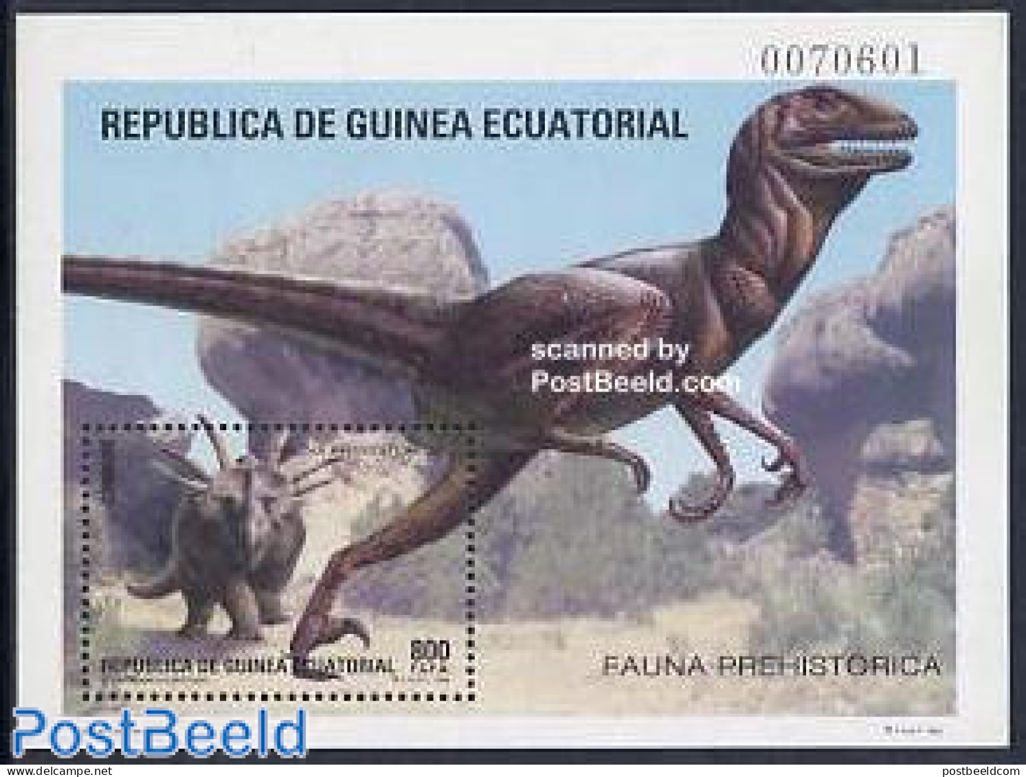 Equatorial Guinea 1994 Preh. Animals S/s, Mint NH, Nature - Prehistoric Animals - Vor- U. Frühgeschichte