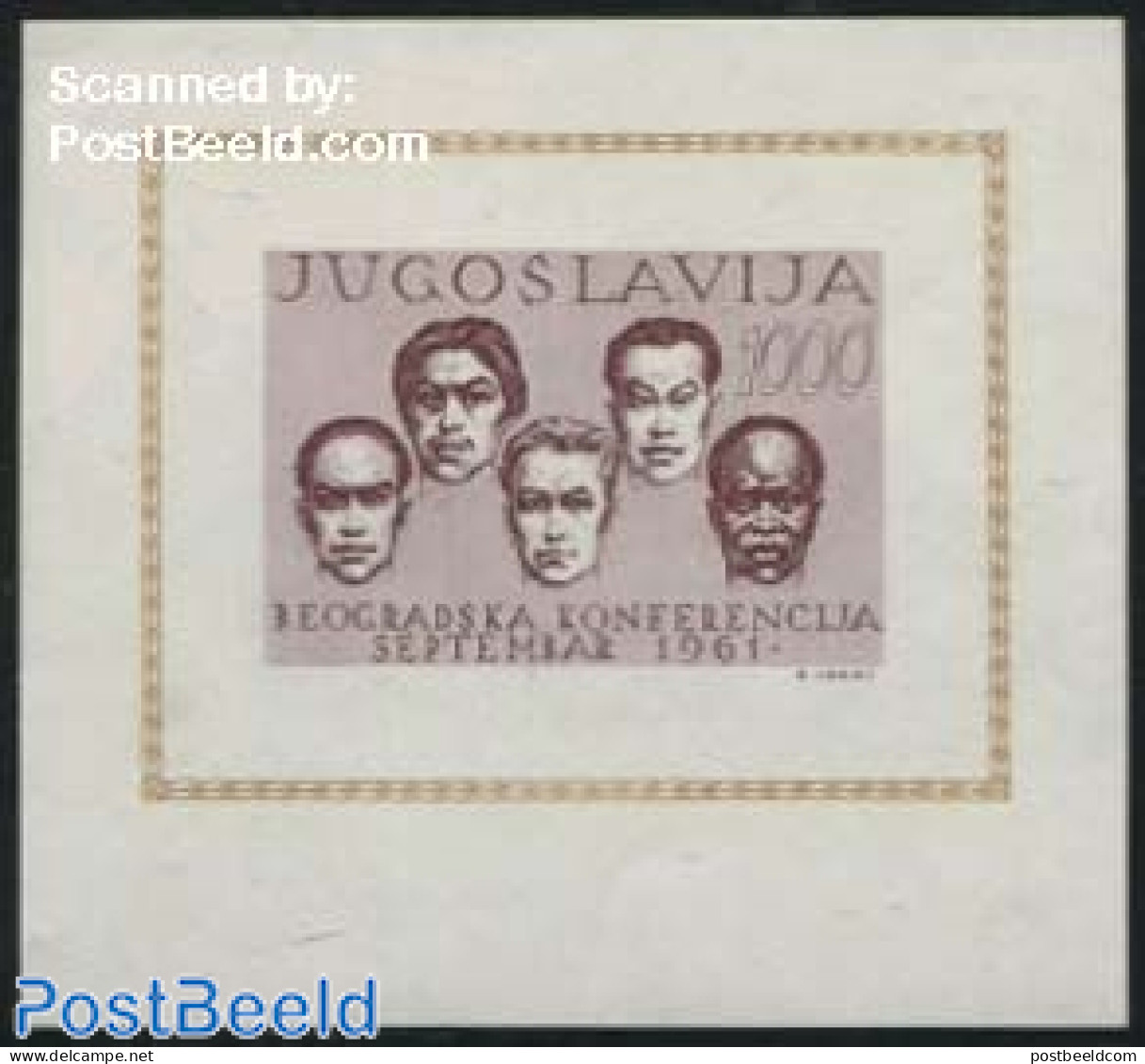 Yugoslavia 1961 Block Free Countries Conference S/s, Mint NH - Unused Stamps