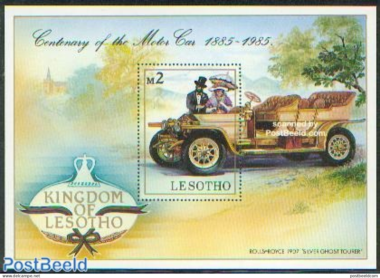 Lesotho 1985 Automobiles S/s, Mint NH, Transport - Automobiles - Cars