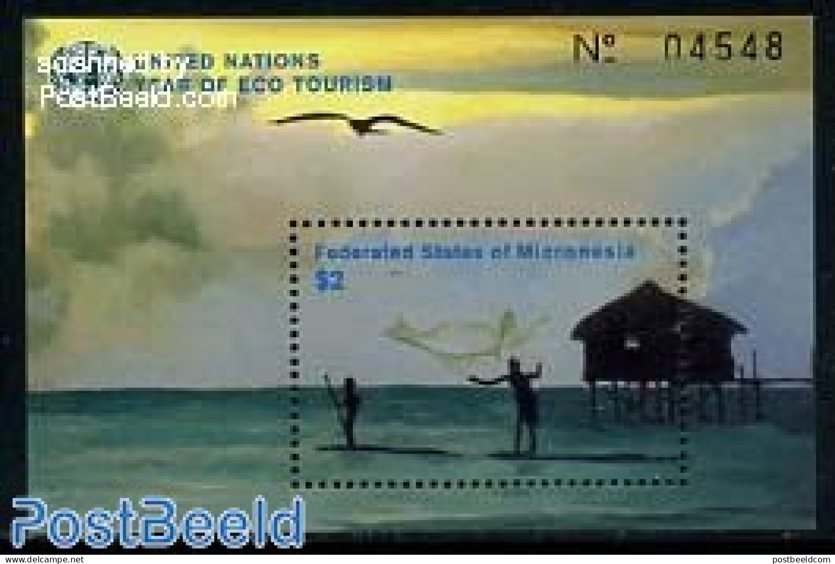 Micronesia 2002 Int. Year Of Eco Tourism S/s, Mint NH, Nature - Various - Fishing - Tourism - Fishes