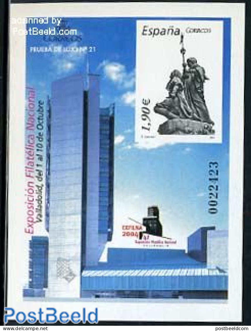 Spain 2004 EXFILNA S/s Imperforated (not Valid For Postage), Mint NH, Art - Sculpture - Ungebraucht
