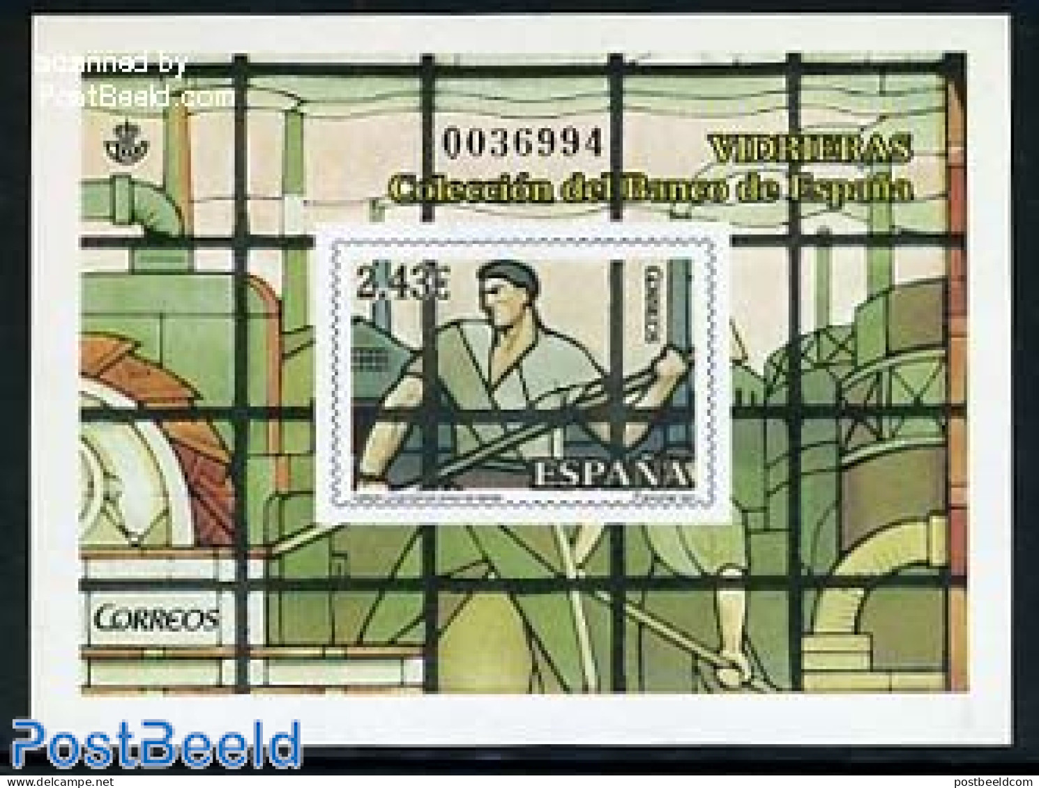 Spain 2007 Stained Glass S/s Imperforated (not Valid For Post, Mint NH, Art - Stained Glass And Windows - Neufs